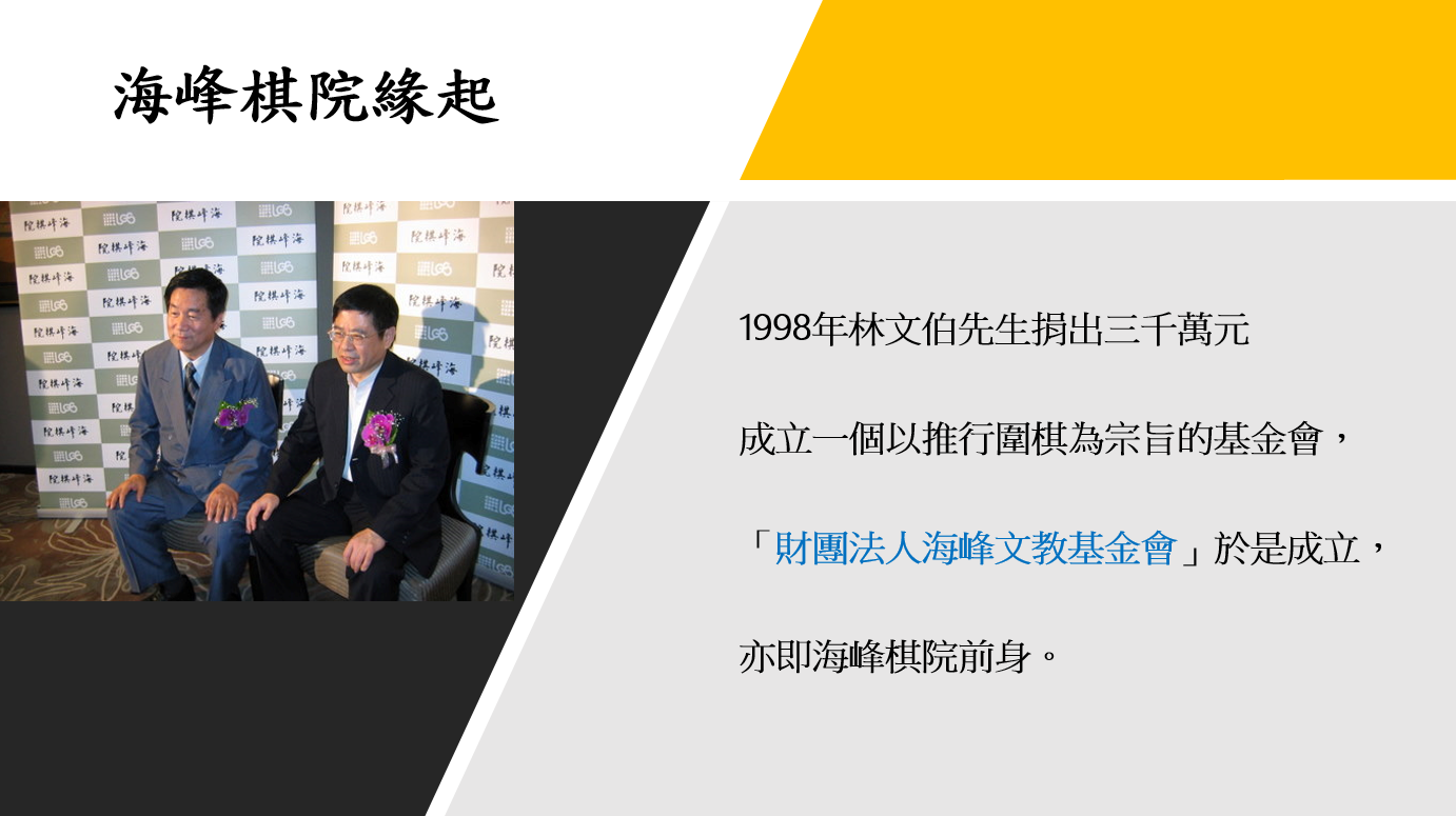 海峰棋院緣起